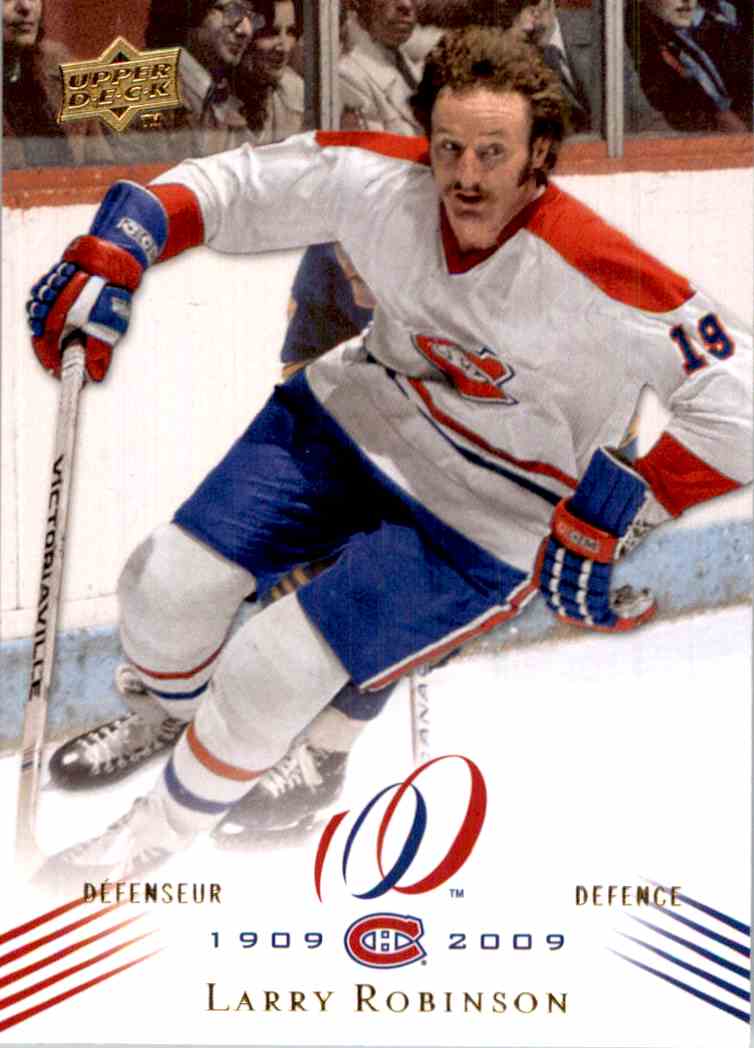 2008 Upper Deck Montreal Canadiens Centennial Set #36 Larry Robinson Hockey Card
