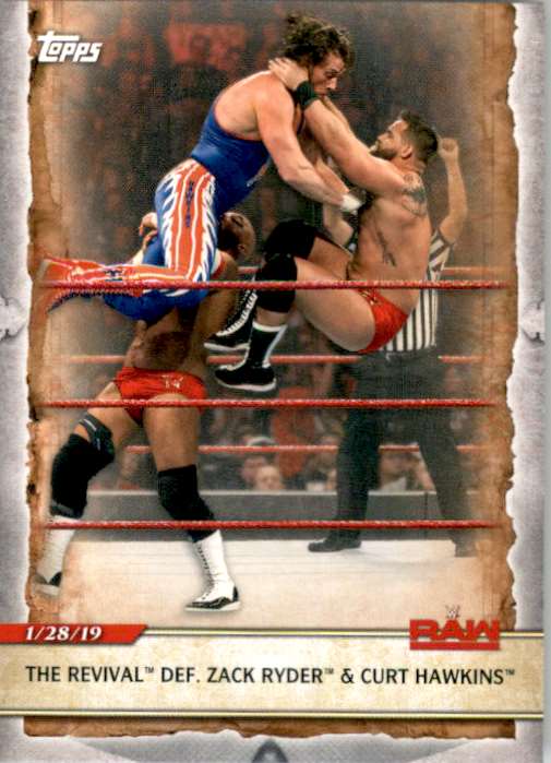 2020 Topps Wwe Road To WrestleMania The Revival , Zack Ryder , Curt Hawkins #38 card front image