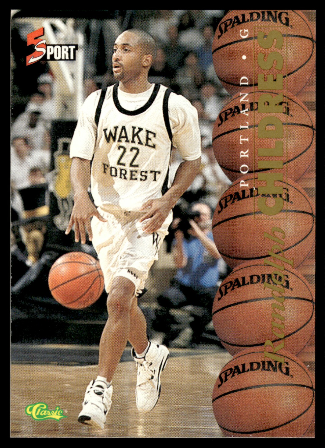 1995-96 Classic 5-Sport #17 Randolph Childress Rookie Wake