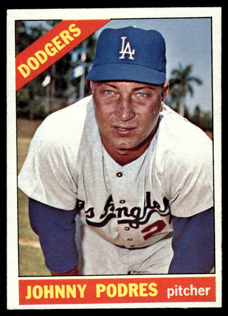 1966 Topps Johnny Podres #468 card front image