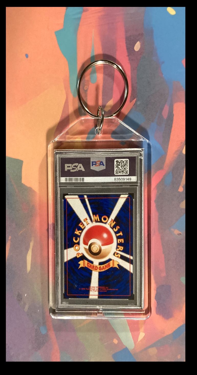 2025 -MME- 0087-0183 Pikachu Illustrator PSA Style Custom Made Keychain - Makes A Great Gift #0087 card back image
