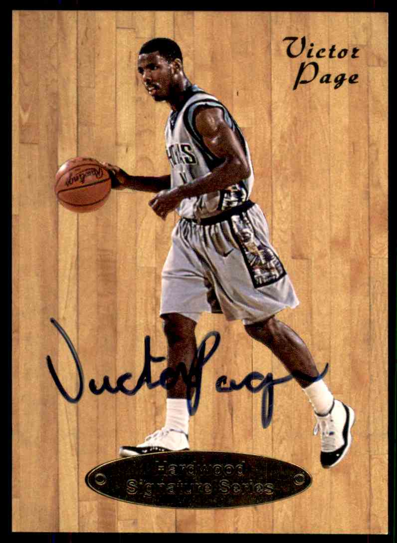 1997-98 Hardwood Signature Series Victor Page Auto 1192/7500