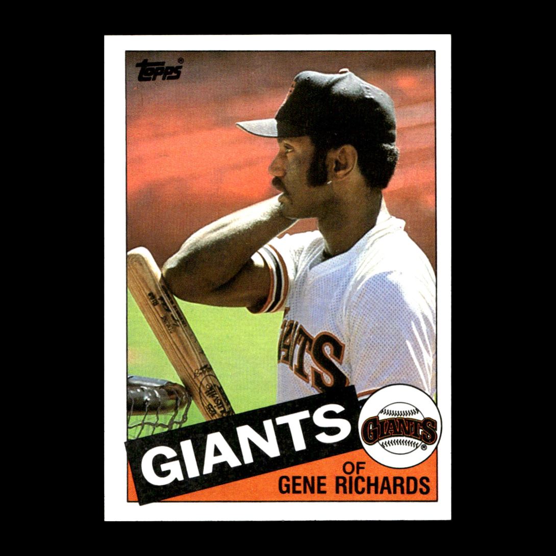Gene Richards 1985 Topps San Francisco Giants #434 R321J 27 | eBay