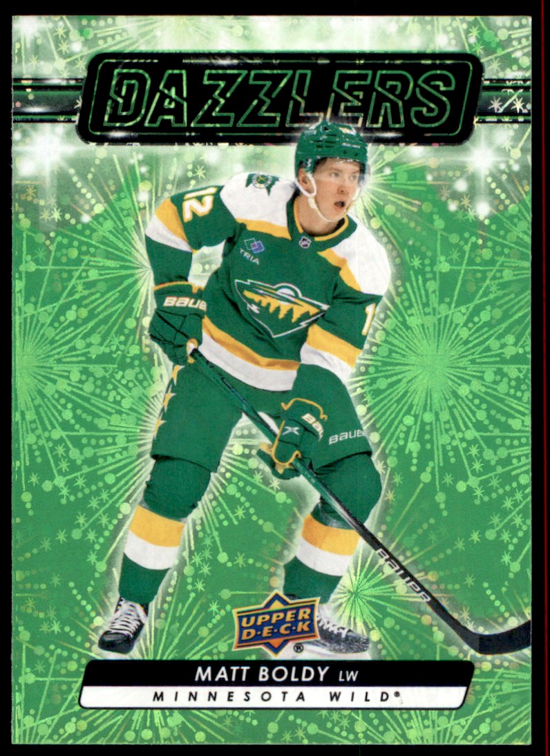 2023-24 Upper Deck Extended Series Dazzlers Green Matt Boldy