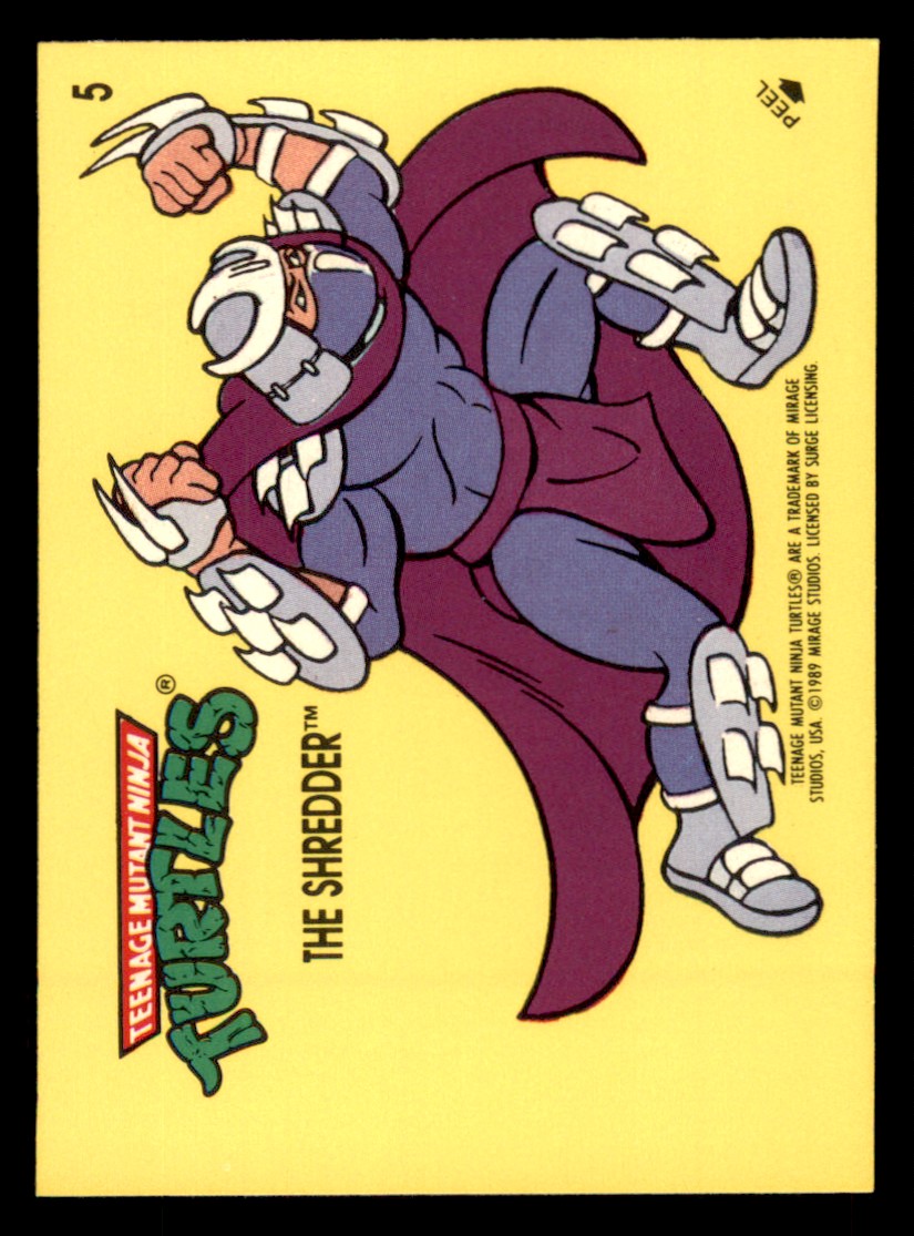 1989 Topps Teenage Mutant Ninja Turtles #1-88 w/ Stickers - YOU PICK - Picture 92 of 98