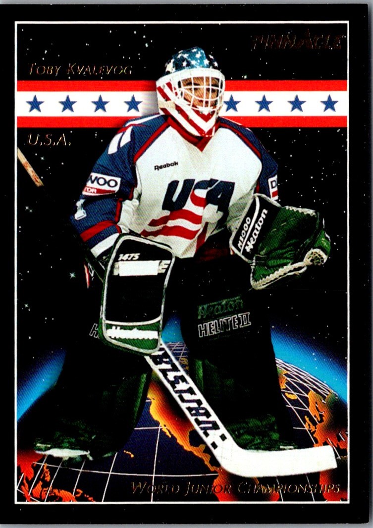 1993-94 Pinnacle Canadian Toby Kvalevog #480