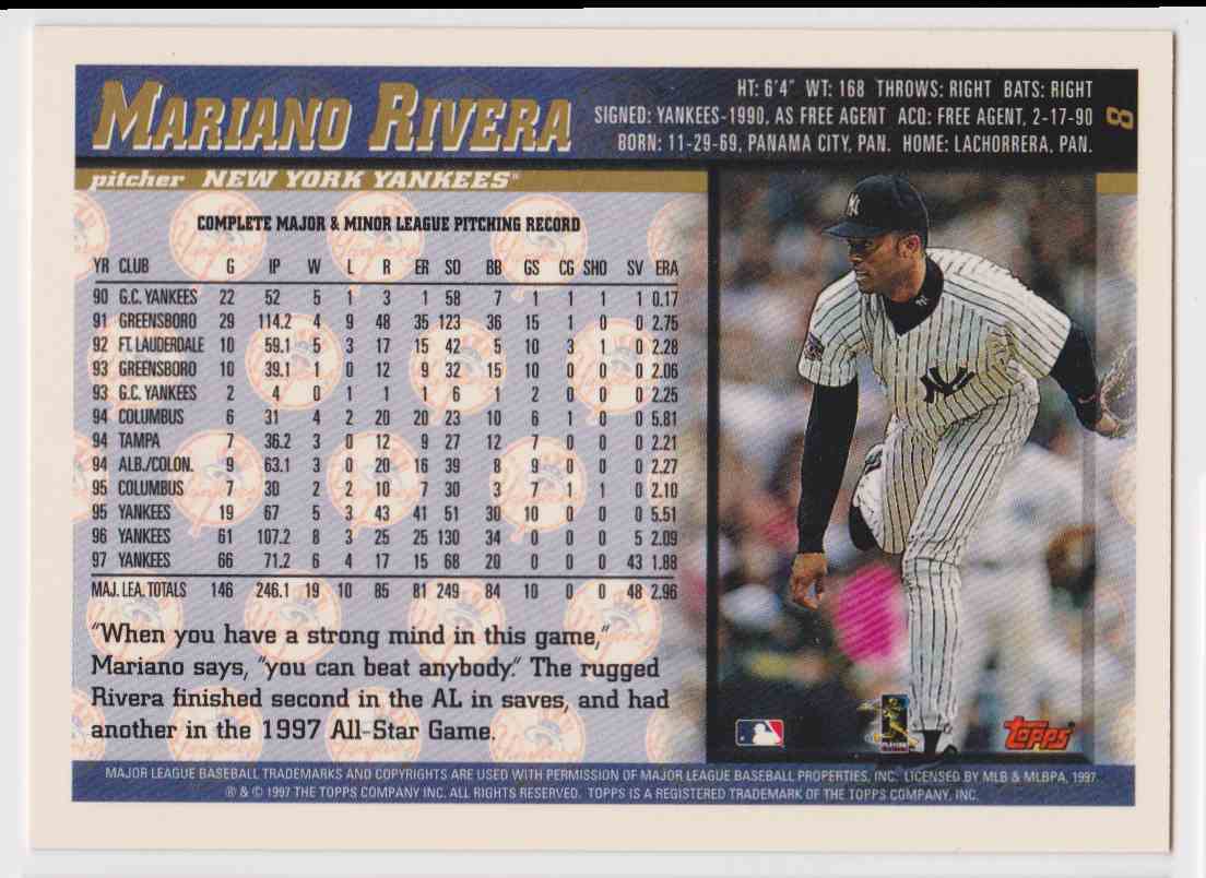 2021 Topps Now TBTC On Card AUTOGRAPH Card of Mariano Rivera - #43