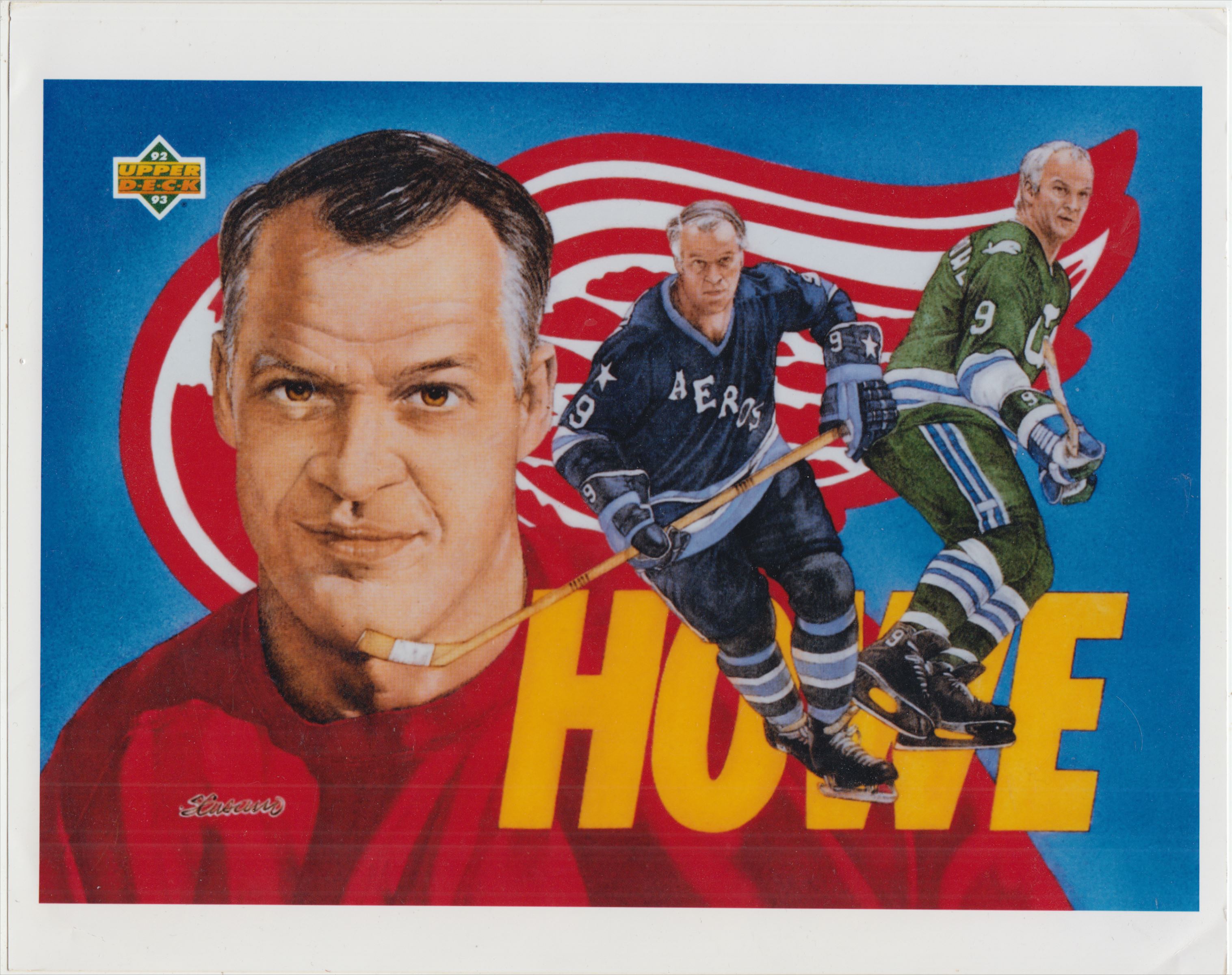 1992-93 Upper Deck Gorde Howe #NNO card front image