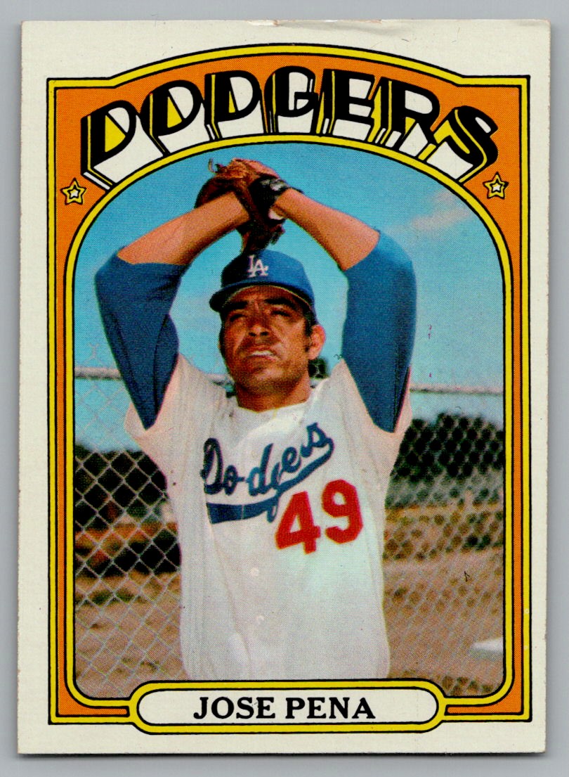 1972 TOPPS JOSE PENA LOS ANGELES DODGERS #322 | eBay