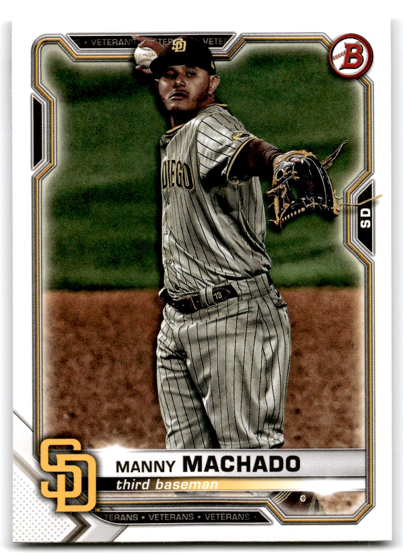  2021 Bowman #52 Manny Machado San Diego Padres