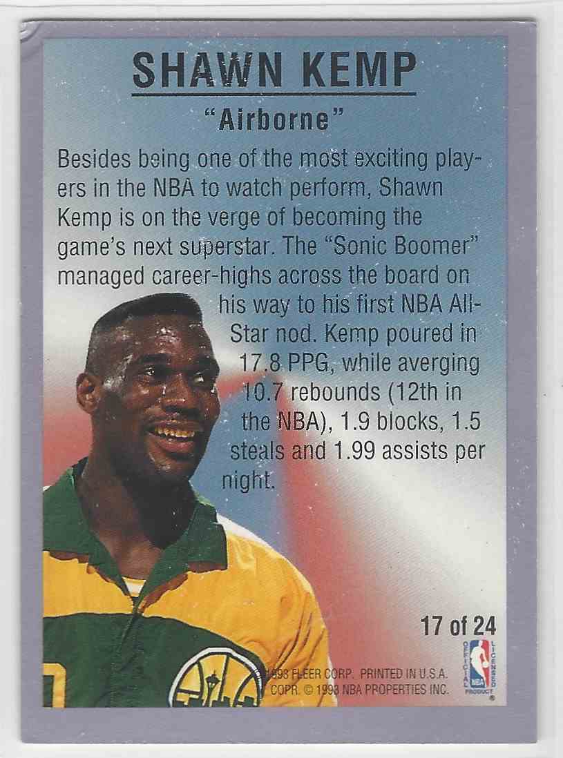 199394 Fleer All Stars Shawn Kemp 17 on Kronozio