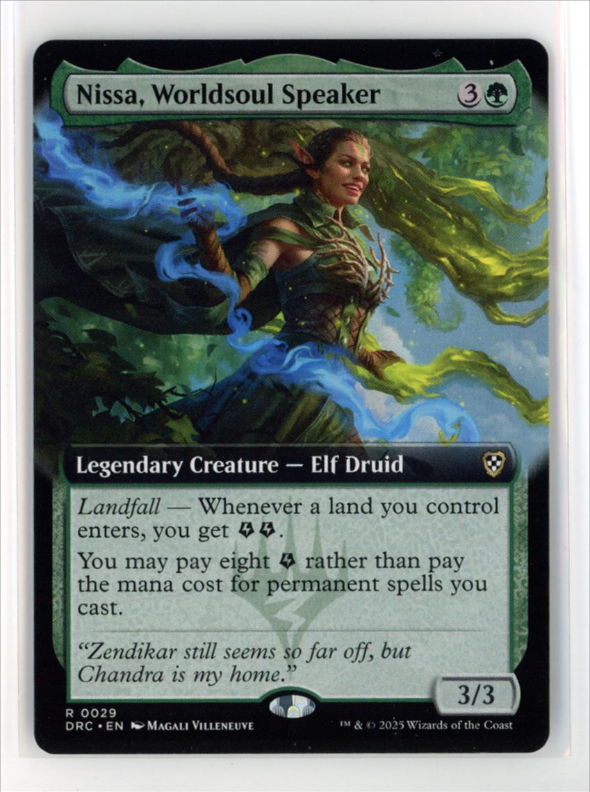 MtG DRC Nissa, Worldsoul Speaker #29 Extended Art Non - Foil | eBay