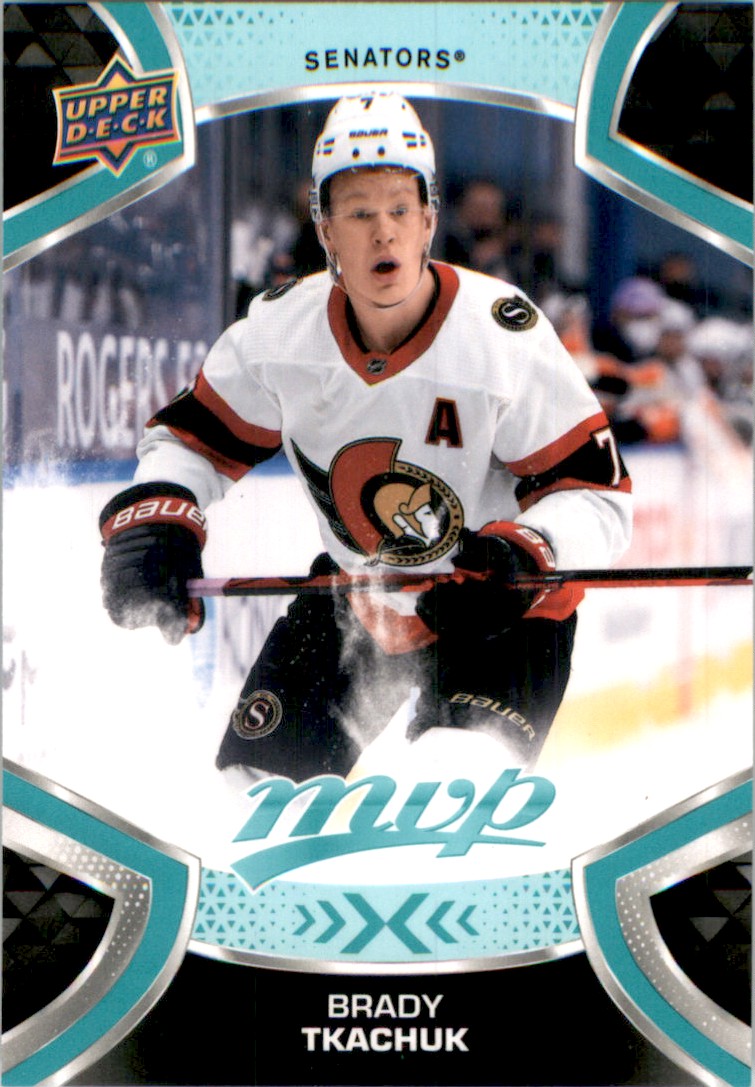 2021-22 Upper Deck Mvp Hockey Card Brady Tkachuk #107 On Kronozio