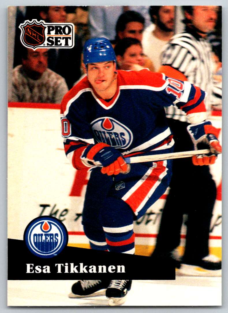 1991-92 Pro Set Esa Tikkanen #71 card front image
