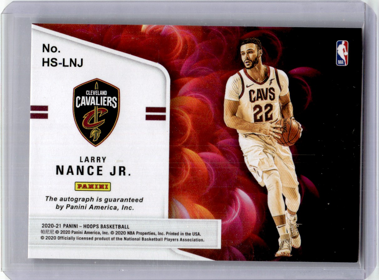 2020-21 Hoops Hot Signatures Autograph Larry Nance Jr. Auto