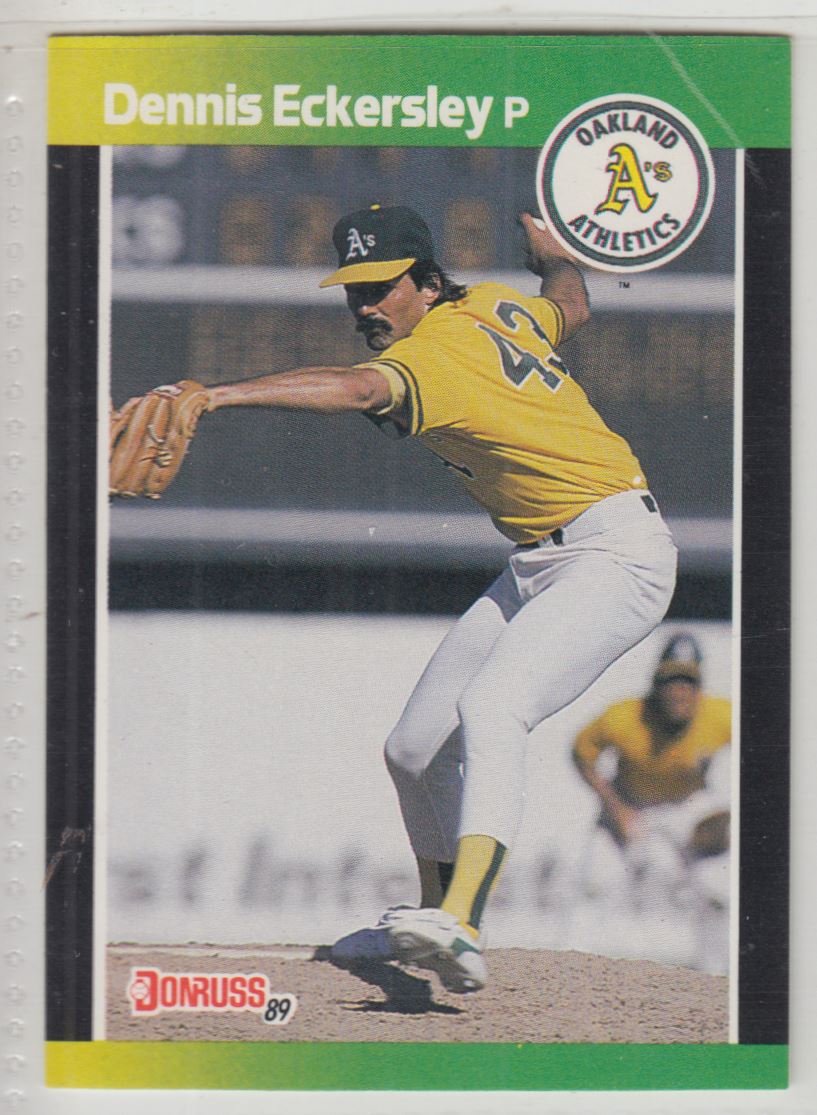 1989 Donruss Baseball's Best Dennis Eckersley #134 card front image