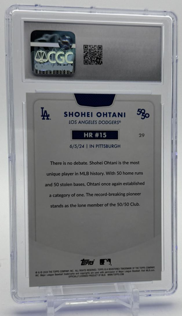 2024 Topps 50/50 Shohei Ohtani CGC 9.5 Los Angeles Angels / Texas