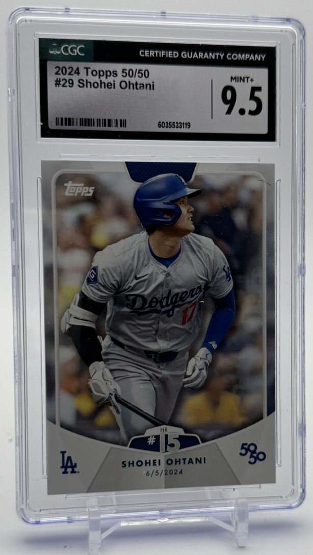 2024 Topps 50/50 Shohei Ohtani CGC 9.5 Los Angeles Angels / Texas