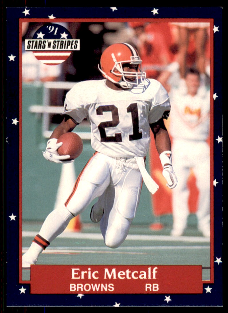 1991 Fleer Stars and Stripes Eric Metcalf Cleveland Browns #13 - Picture 1 of 2