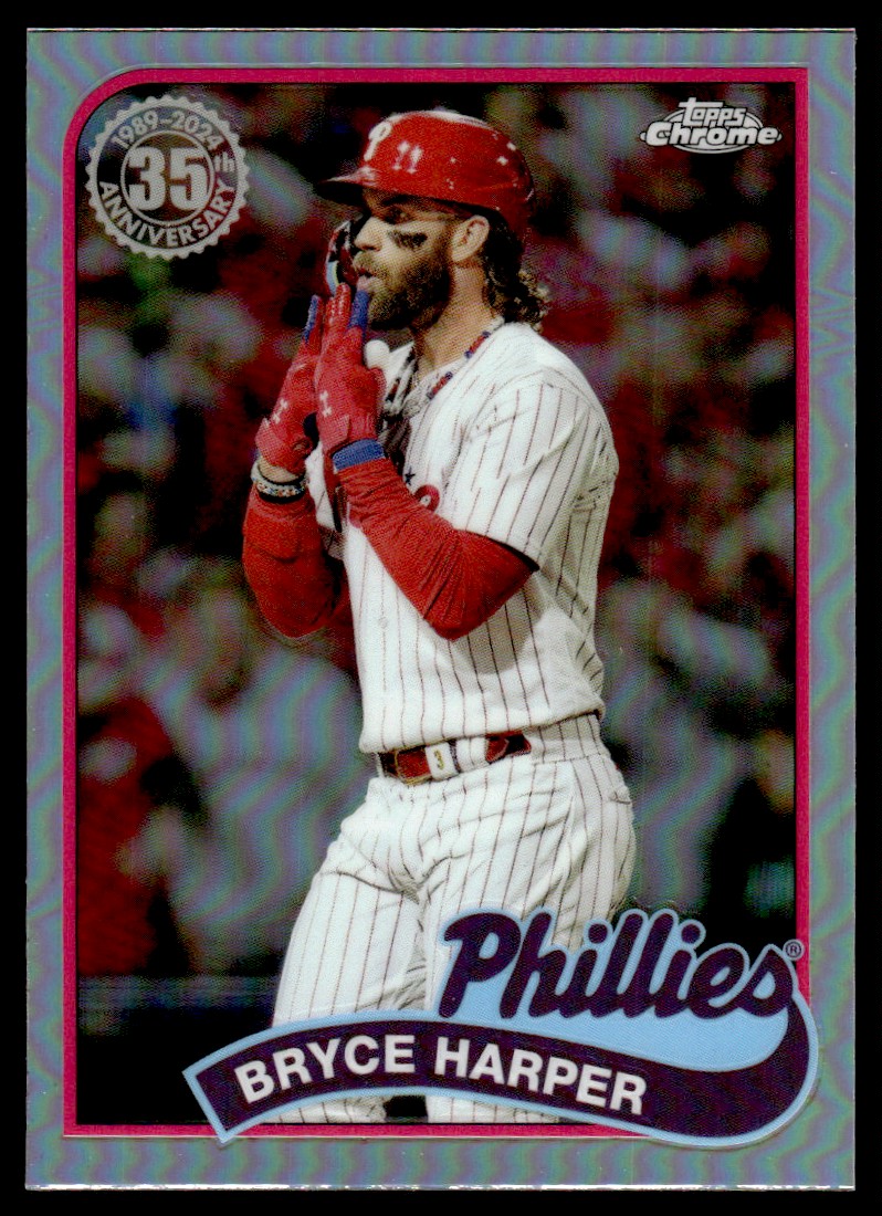 BRYCE HARPER 2024 TOPPS CHROME 1989 35TH ANNIVERSARY 89CB #10 | eBay