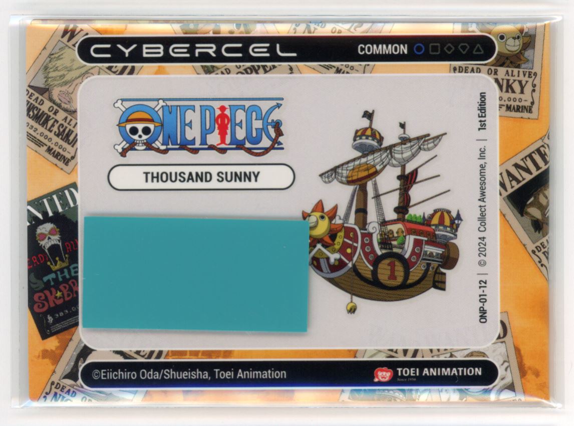 One Piece Series 1- 1st Edition Thousand Sunny - Common Cybercel