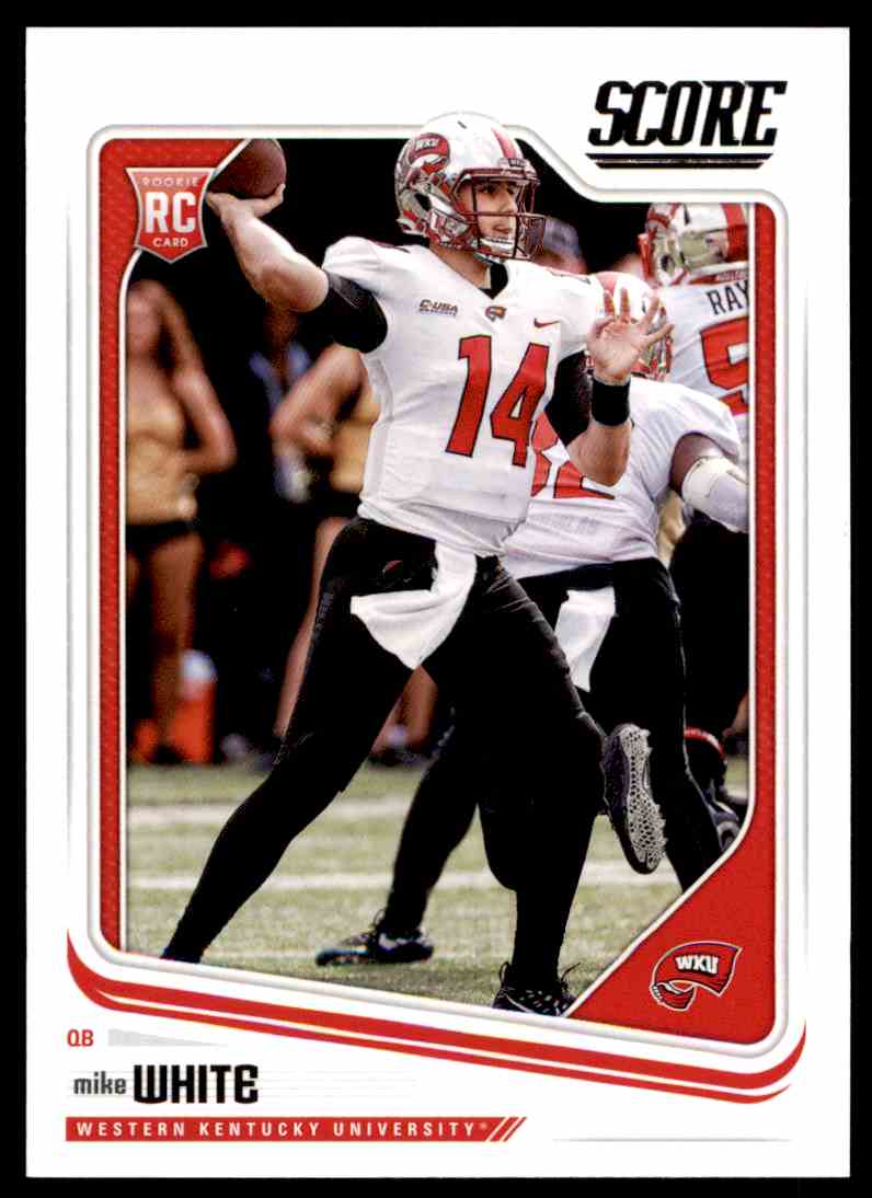 Details About 2018 Panini Score Football Mike White Rc Western Kentucky Hilltoppers 357 Nfl