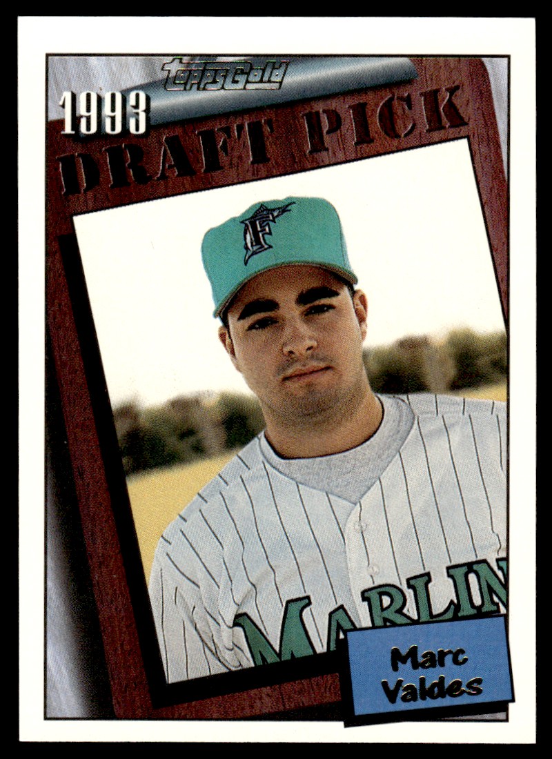 1994 Topps Gold Baseball Card Marc Valdes Florida Marlins #750 | eBay