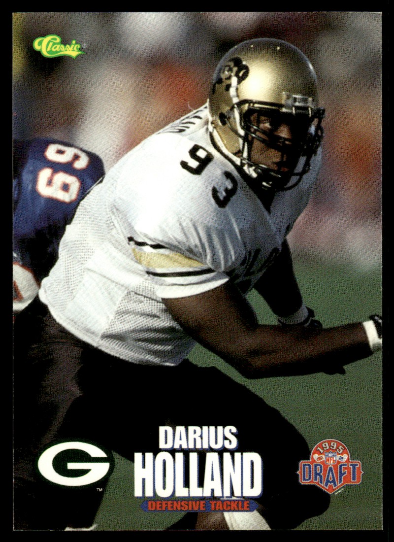 1995 Classic NFL Rookies #40 Darius Holland Green Bay Packers
