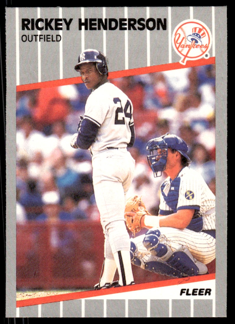 1989 Fleer Glossy Rickey Henderson #254