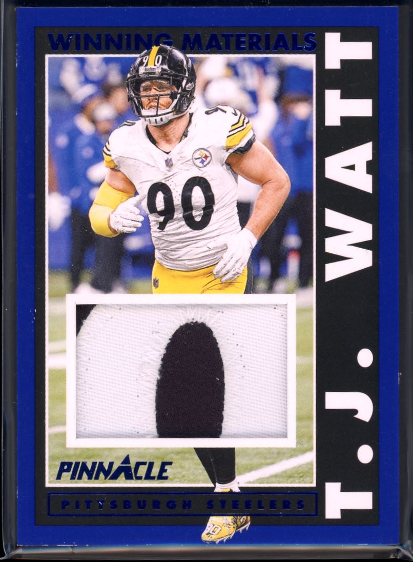 2024 Panini Encore Pinnacle T.J. Watt Patch 20/35 Blue | eBay