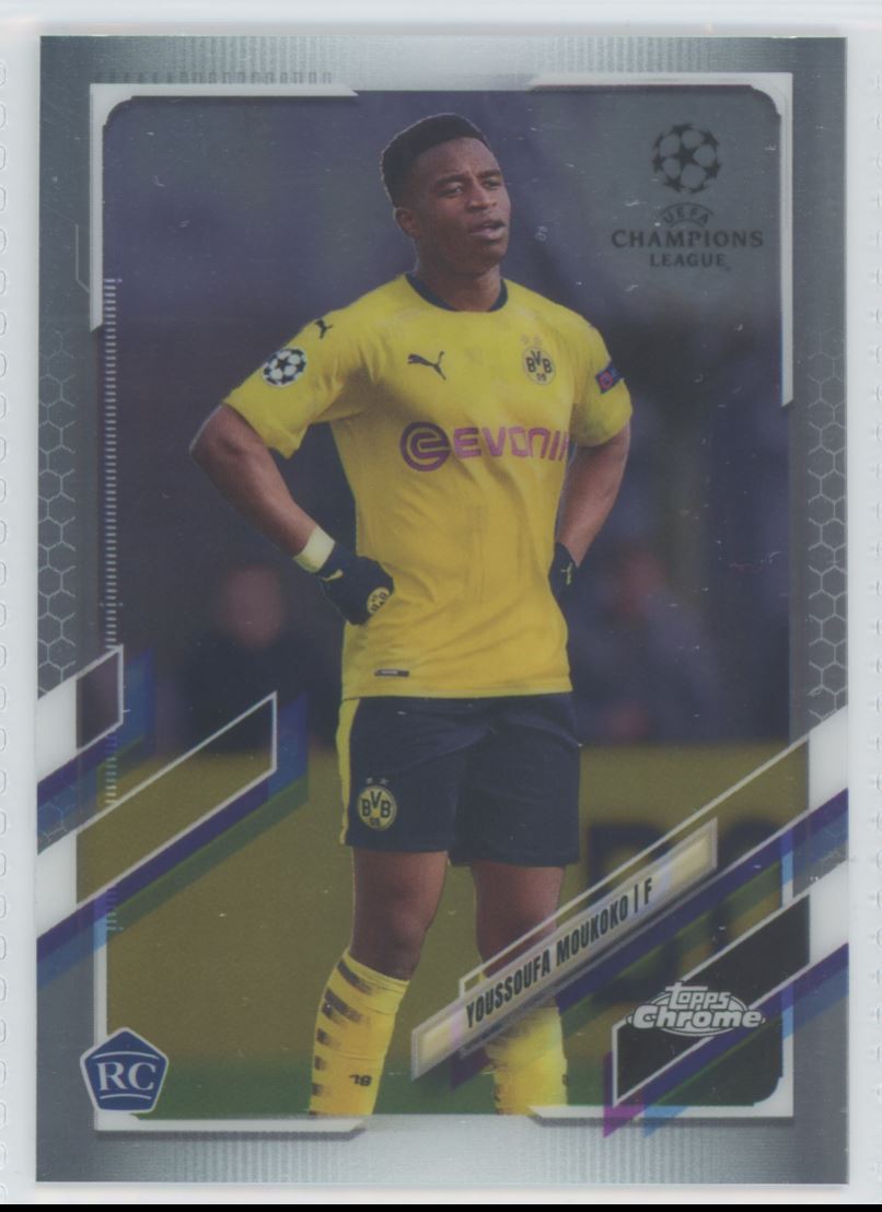 2021 Topps Chrome Youssoufa Moukoko #55 on Kronozio