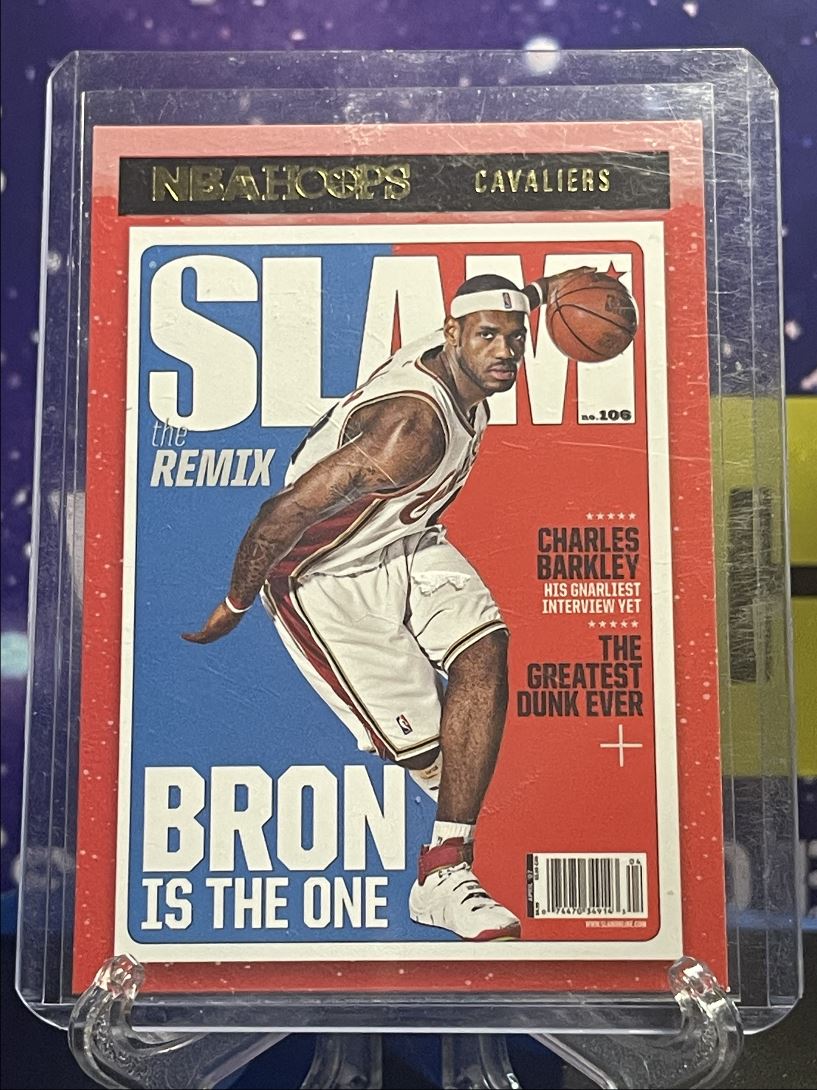 slam lebron james card