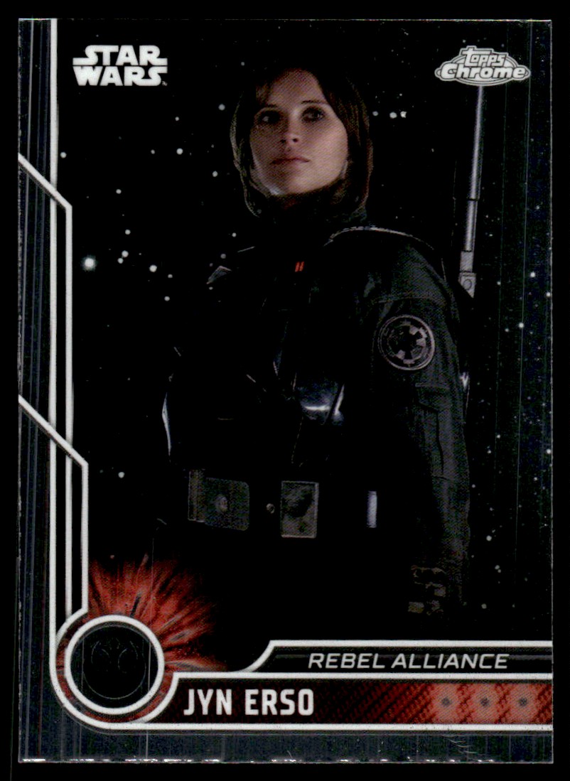2023 Topps Chrome Star Wars JYN ERSO #19 on Kronozio