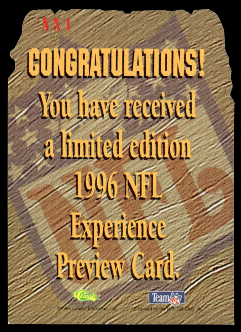 EMMITT SMITH 1996 CLASSIC SCULPTED PREVIEW #NX1 | eBay