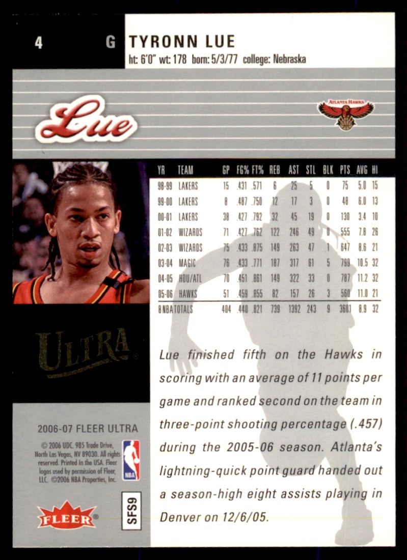 1998-1999 Ultra Platinum Medallion Tyronn Ty Lue /66 RC SSP