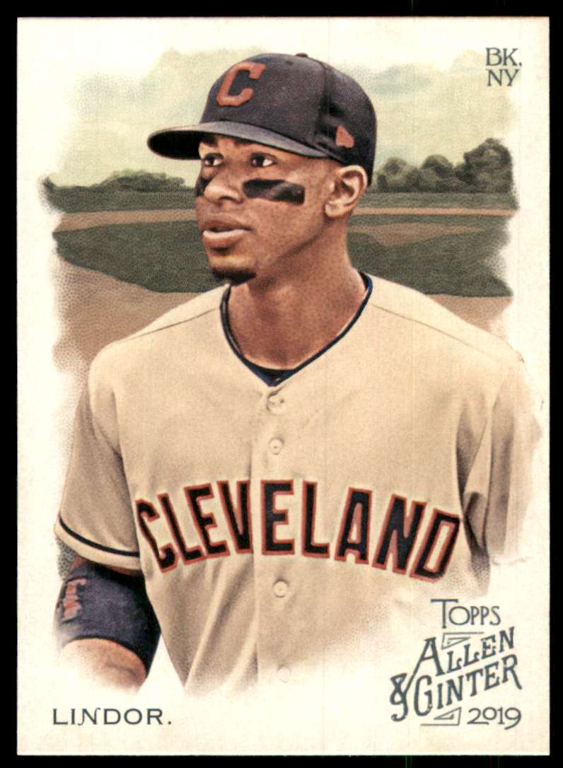 2019 Topps Allen And Ginter Baseball Card Francisco Lindor #21
