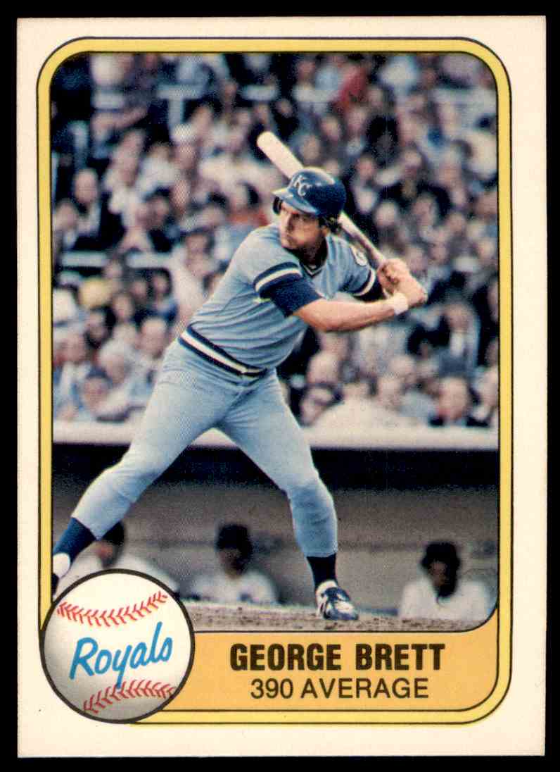 1981 Fleer MLB Baseball George Brett #655
