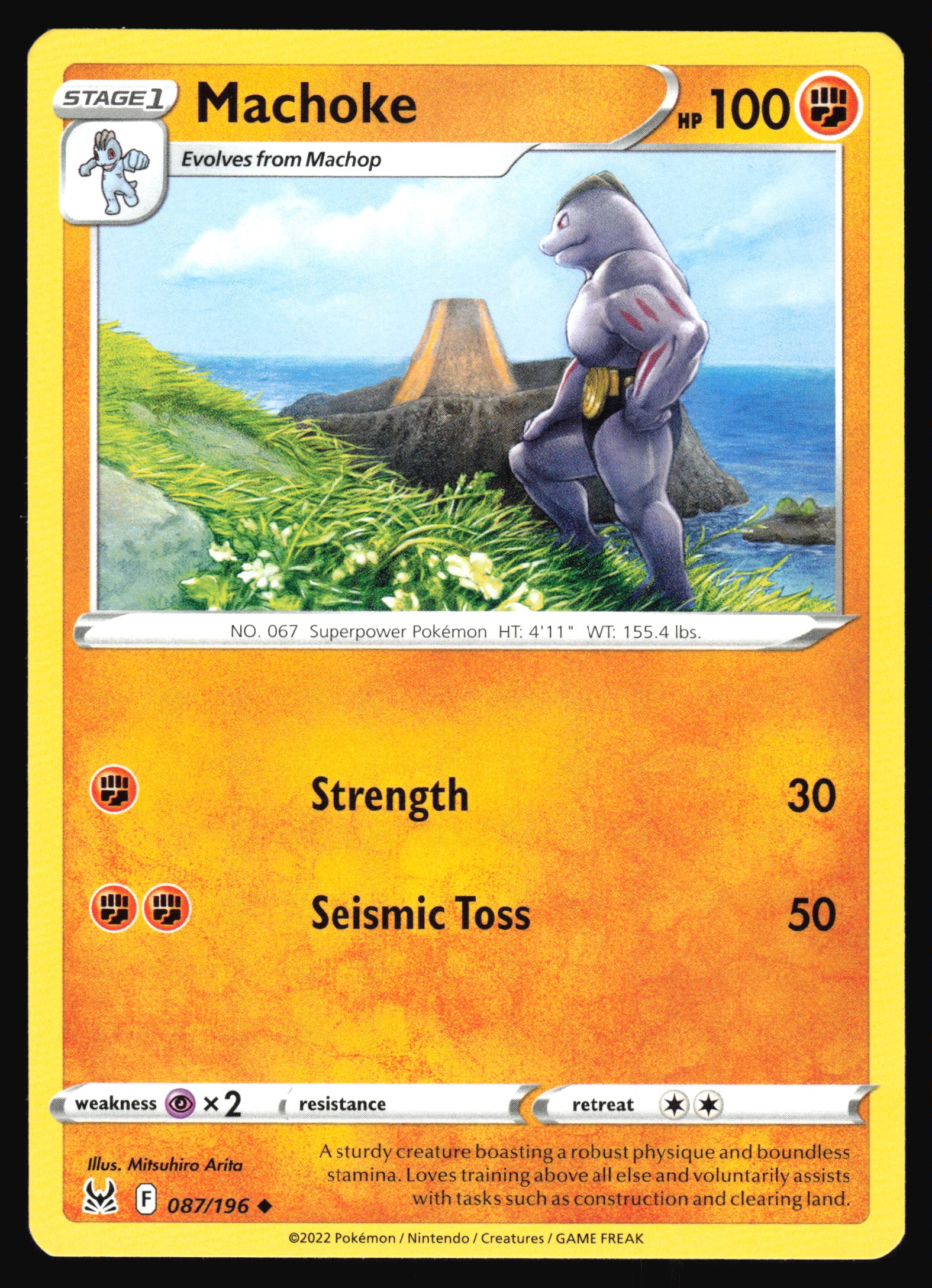 2022 Pokemon TCG Machoke 087/196 Lost Origin Uncommon | eBay