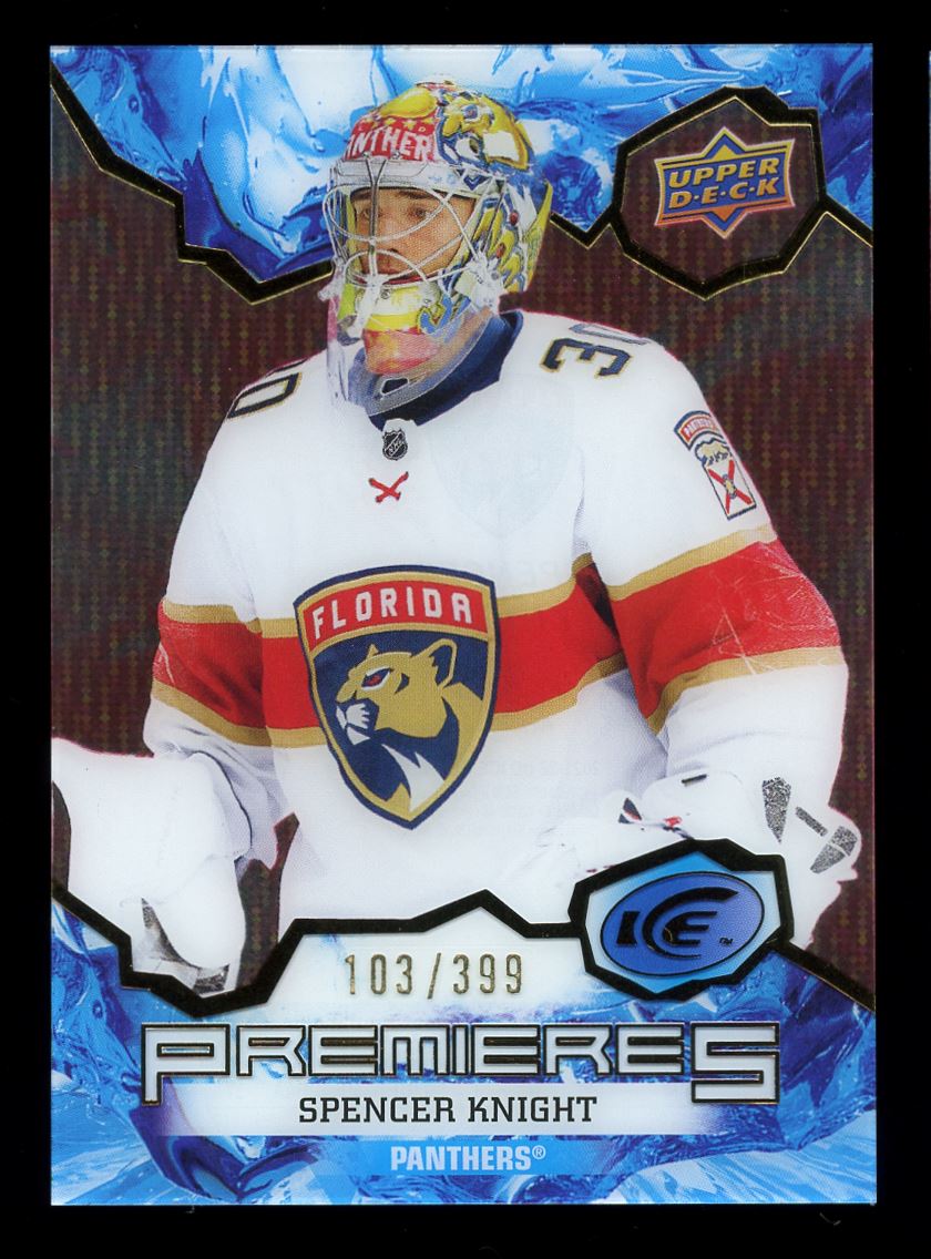 2021-22 Upper Deck Ice Premieres Red Spencer Knight #246 card front image