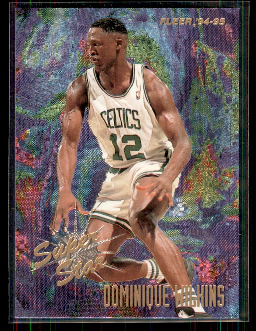 1994-95 Fleer Super Star Dominique Wilkins Boston Celtics #6 - Picture 1 of 2