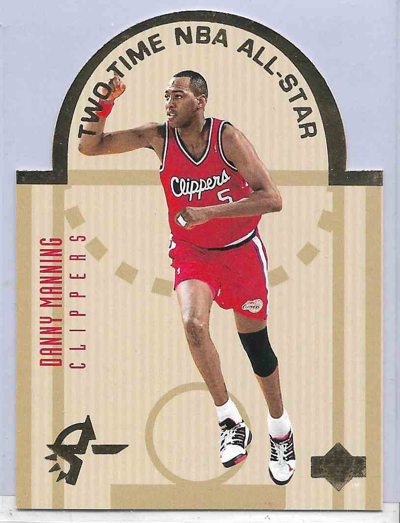 1994-95 Upper Beck Se All Star Die Cuts Danny Manning #W7 card front image