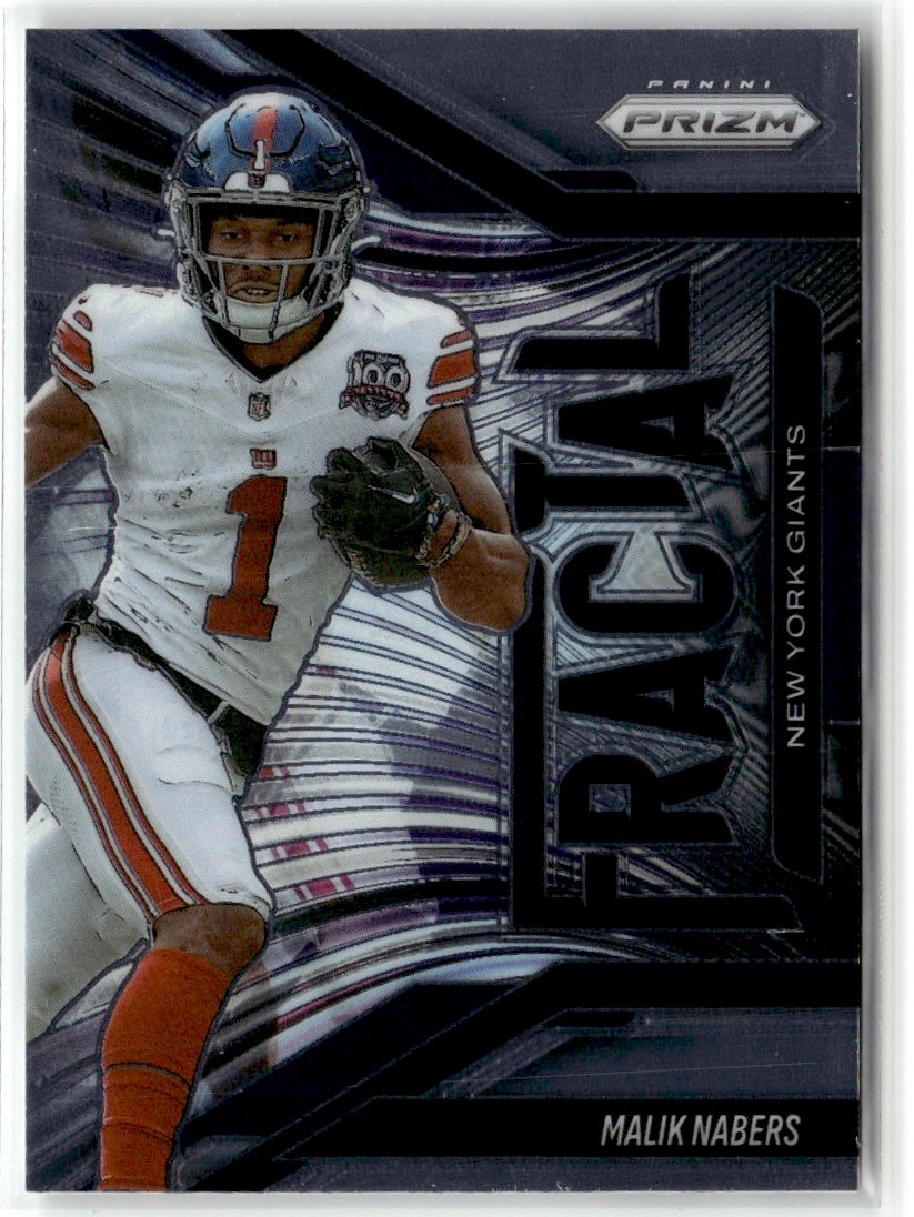Malik Nabers 2025 Panini Prizm Fractal New York Giants #3 | eBay