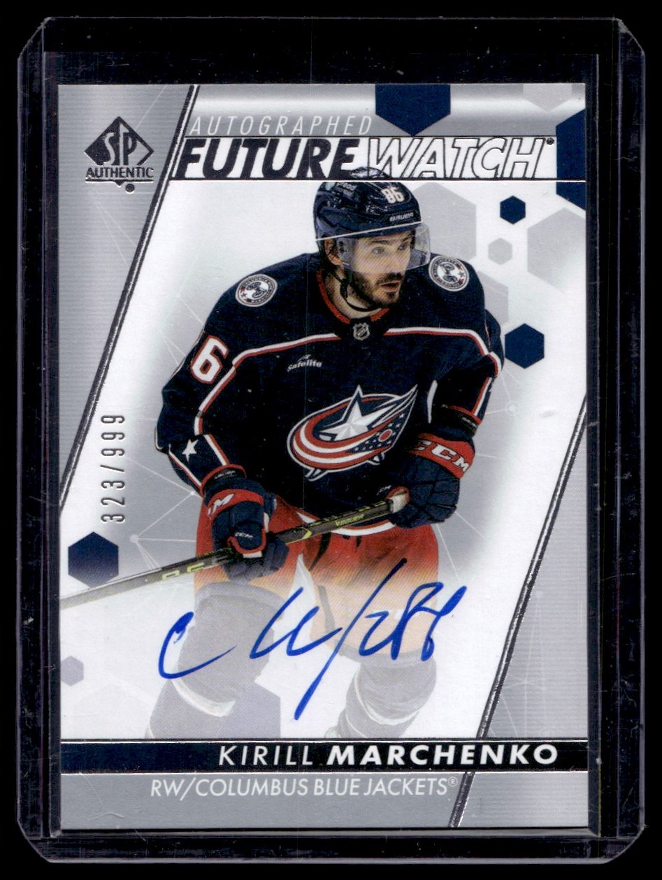 2022-23 SP Authentic Future Watch Autographed Kirill Marchenko #197 card front image