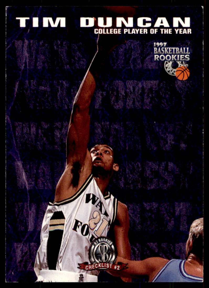 1997-98 Score Board Rookies Tim Duncan #72 on Kronozio