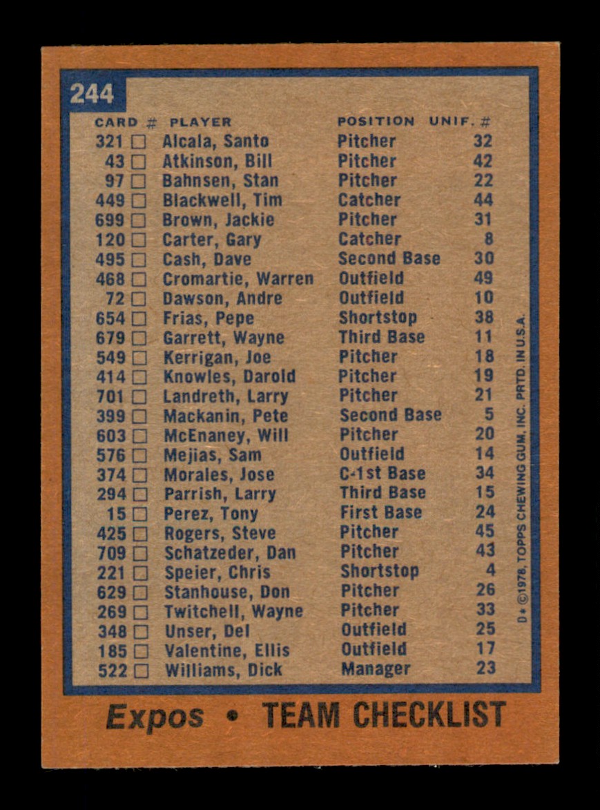 Topps Baseball #1-250 1978 - TÚ ELIGES - Completa tu conjunto - Imagen 487 de 499