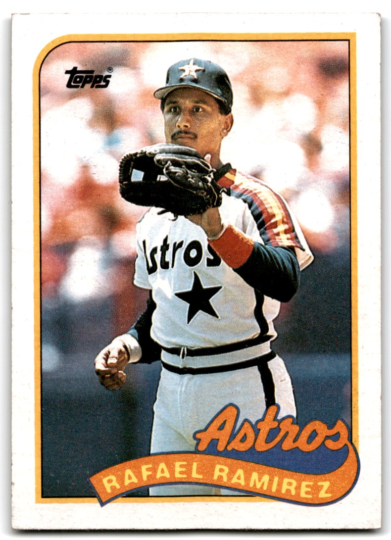 Rafael Ramirez Autographed 1989 Topps Card #749 Houston Astros SKU