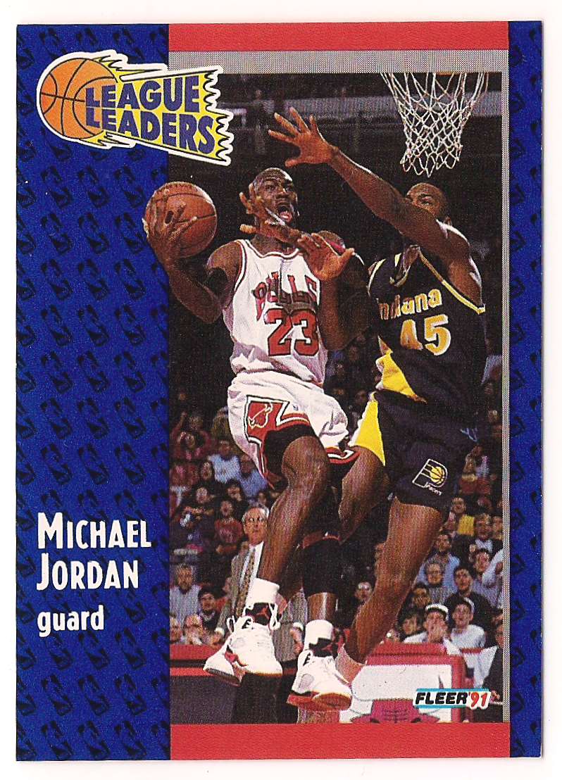 1991-92 Fleer Michael Jordan #220 on 