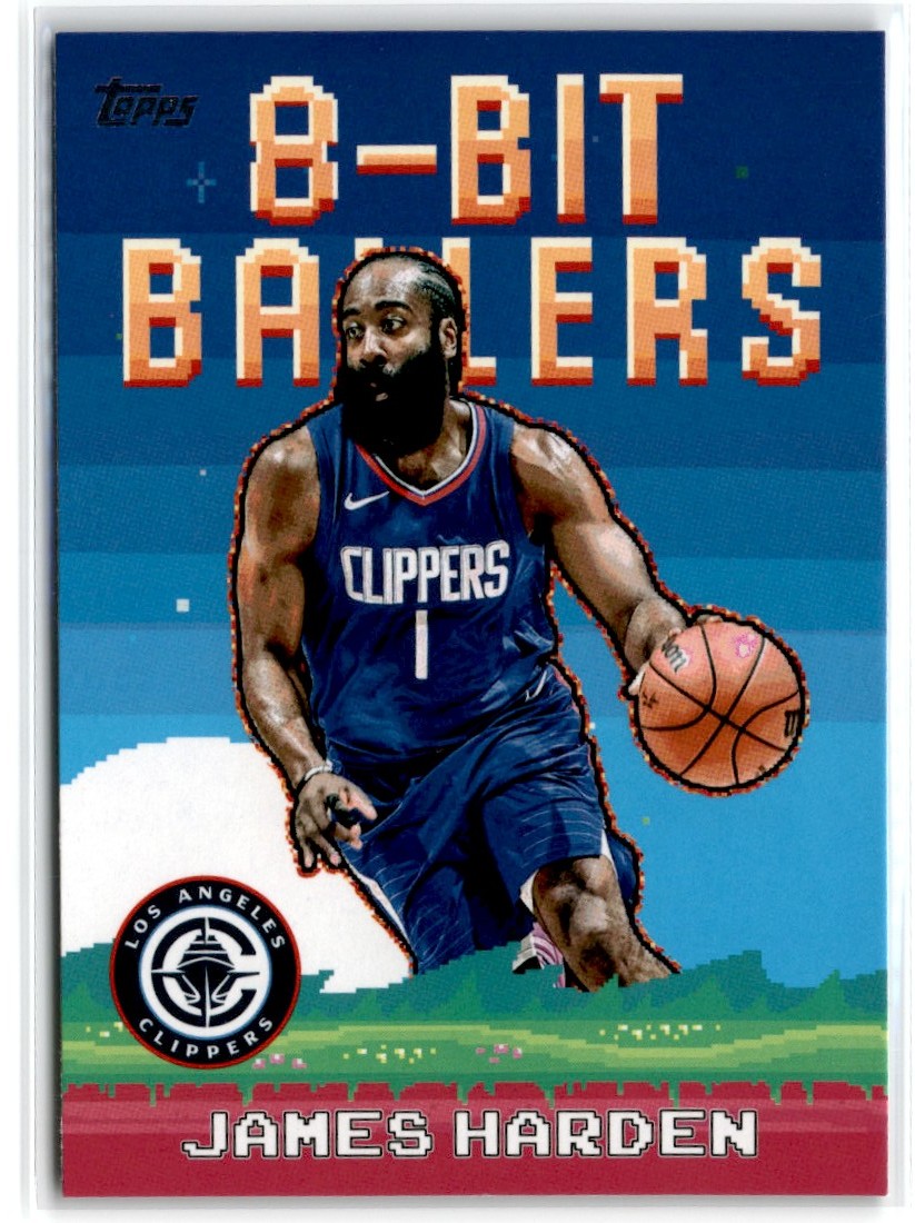 2025-26 TOPPS BASKETBALL 8-BIT BALLERS JAMES HARDEN CLIPPERS #8B