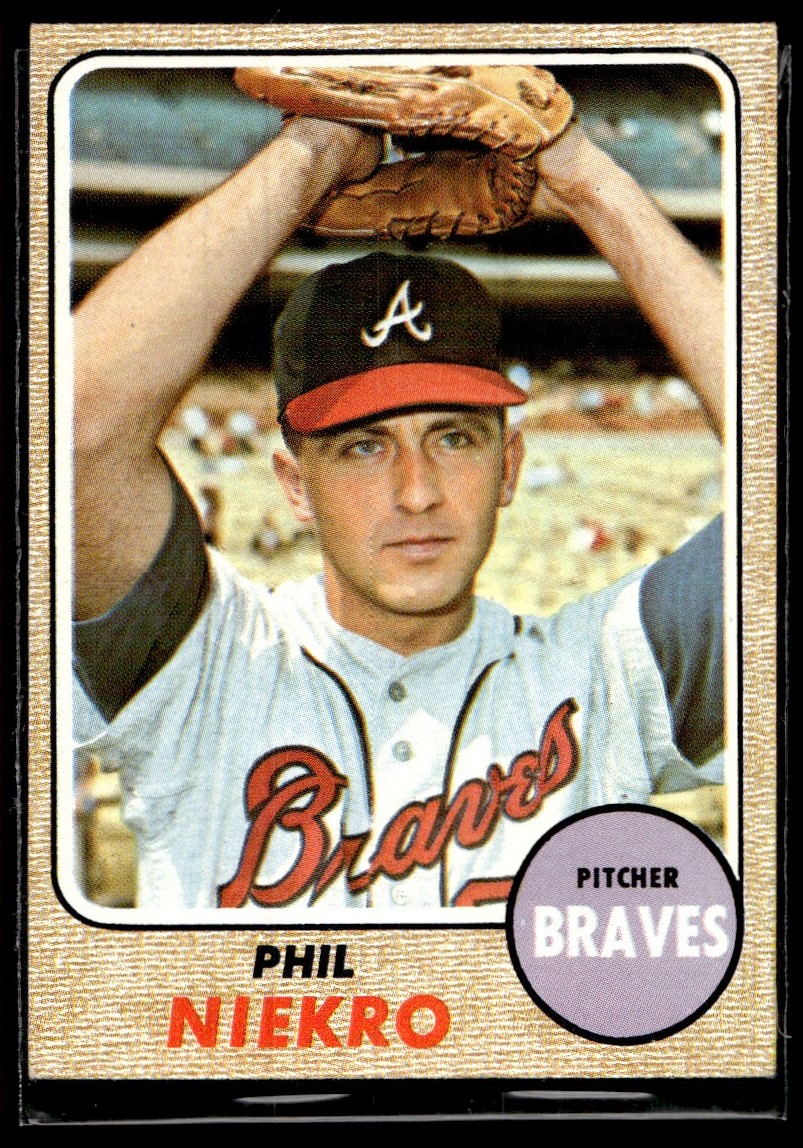 1968 Topps Baseball Card Phil Niekro Atlanta Braves #257 EX-MT | eBay