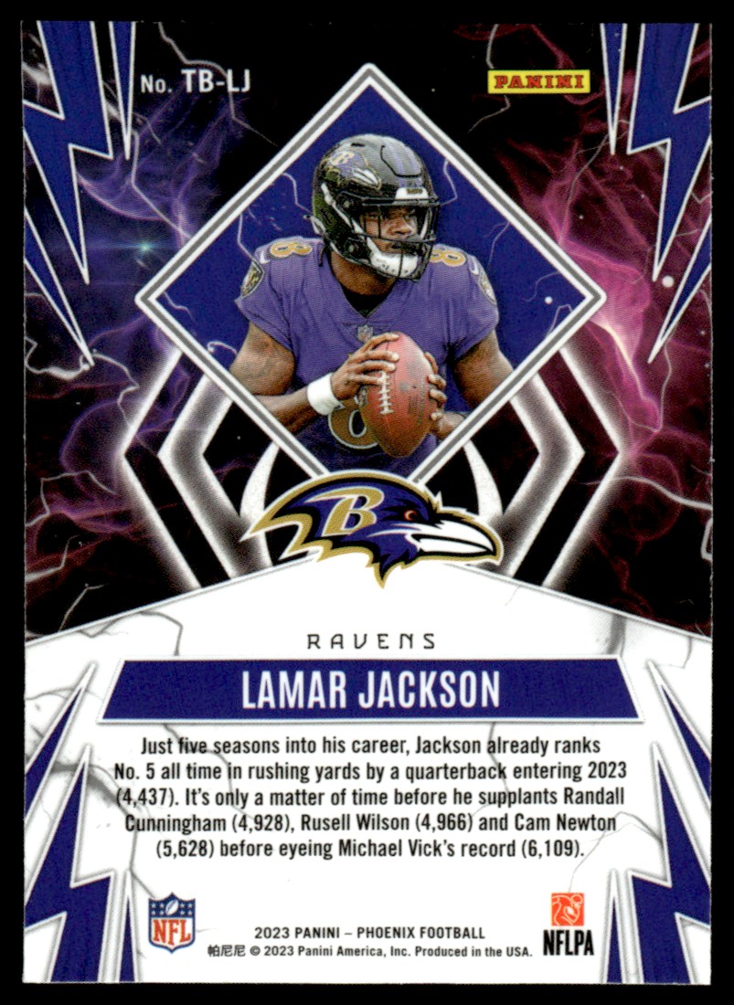 2023 Phoenix Thunderbirds Lamar Jackson #TB-LJ JW1 | eBay